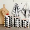 Juego de botellas de condimentos con base giratoria Amazon transfronterizo, material de acero inoxidable con estante giratorio, tarro de pimienta para cocina