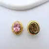 Cobre Chapado en Oro Color Conservante Vintage Oval Zircón Cuentas Espaciadoras Multi-Agujero DIY Pulsera de Cuentas Hecha a Mano Collar Accesorios de Joyería