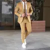 2026 Novo Terno Masculino para Comércio Exterior Conjunto de Duas Peças Cor Sólida Slim Fit Terno Formal de Banquete Jaqueta