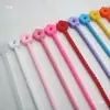 Abraçadeiras de Cabo de Borracha Macia Coloridas Pingentes para Joias DIY Chaveiros Tiras Reutilizáveis para Armazenamento e Organização em Formato de Coração e Flor