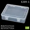 Caja de piezas para herramientas de ferretería Caja de plástico transparente de PP Caja de almacenamiento para artículos de oficina caja caja grande con tapa