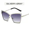 Gafas de Metal para Mujer Cross X con Lente Plano Antiluz Azul, Moda Ins, Montura Personalizada para Celebridad Cyber, Montura Artística Retro