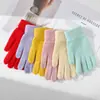 Novas Luvas de Inverno Masculinas e Femininas à Prova de Frio Quentes Ciclismo à Prova de Frio Veludo Plus Lã Tricotadas Dedo Inteiro Jacquard Fonte de Vendedor de Rua