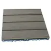Piso de compuesto de plástico y madera Ruopu, piso para plaza exterior para balcón y patio, autoinstalación DIY, no necesita vigas, piso de madera impermeable