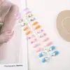 Garra de Águia Pequena Série de Estampas Casuais Manicure Usável para Mulheres 24 Peças Manicure Pronta Unhas Amêndoa