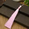 Franja Longa de 13cm Franja Lisa com Contas Acessórios para Leque de Traje Antigo Marcador de Página Acessórios de Franja para Leque Pingente Fabricante