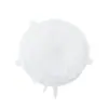 Conjunto de 6 Peças de Tampa de Silicone para Conservar Alimentos, Tampa de Silicone Elástica à Prova de Poeira e Vazamentos para Tigelas, Plástico Filme de Vedação para Geladeira e Micro-ondas