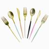 Cuchillo y Tenedor Cuchara de Plástico Desechable de Color Chapado en Oro con Mango Vajilla para Disfraz de Fiesta de Cumpleaños Infantil Tenedor Cuchara