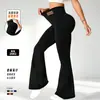 Leggings Finos de Cintura Alta Mais Vendidos no Exterior, Calças Flare de Yoga com Alta Elasticidade, Roupa Fitness para Esportes ao Ar Livre para Mulheres