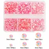 Novo produto internacional: Conjunto de strass de resina com 6/7 grades para capas de celular DIY e decorações de nail art, apresentando strass jelly de fundo plano