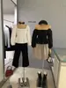 ENEN Temperamento Francés de Alta Gama Cintura Ceñida Adelgazante Cuello Cuadrado Manga Abullonada Manga Larga Camisa para Mujer Dulce Top Corto