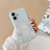 Funda de Conejo Miffy con Lunares sobre Fondo Azul Adecuada para Apple iPhone 17 Pro Max, Cubierta Protectora para Apple 16/15 Pro