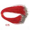 Venta al por mayor 100 piezas 1.5mm Corea del Sur cuerda de cera accesorios de collar cadena de cuerda de cuero cadena para joyería DIY Amazon venta caliente