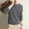 Sudadera básica de cuello redondo para hombre, jersey, camiseta de manga larga para primavera y otoño, ropa casual para hombre