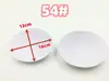 Copas de Esponja para Ropa de Yoga, Almohadillas Ovaladas Finas para el Pecho, Almohadillas de Algodón Transpirables para Sujetador