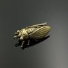 Cigarras de latón adornos pequeños de mesa sapo dorado de latón mascota de té cubierta de tetera juego adornos de interior de coche éxito de taquilla