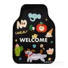 Alfombrillas de Coche de Dibujos Animados Transfronterizas, Universales para Múltiples Modelos de Coche, Decoración de Coche, Terciopelo de Cristal, Antideslizantes, Resistentes a la Suciedad y de Fácil Cuidado