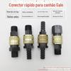 Conector rápido do monitor de ar, tubo de alta pressão, compressor de ar, conector rápido pneumático de travamento automático, bomba de ar, tubo de ar, tubo de oxigênio, plugue rápido