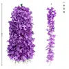 Tiras de Flores Decorativas para Boda, Flor Simulada Flor de Frijol Glicina, Glicina Popular de Techo Galería Larga Venta al por Mayor Flor de Glicina Larga Simulada