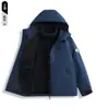 Chaqueta Exterior para Mujer, Tres en Uno Impermeable, Transpirable, Cortavientos, Logo Personalizable, Chaqueta de Montañismo de Invierno para Hombre