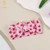 Exportação Direta Novo Verão Tiara e Acessórios de Cabelo Infantis, Tiaras de Bebê Estampadas, Tiaras Largas Elásticas Macias, Acessórios de Cabeça
