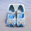 Zapatos de Cuero para Niñas Estilo Primavera/Otoño 2026 Suela Suave Zapatos Planos de Cristal para Niña Pequeña Zapatos de Princesa para Bebés y Niños Elegantes con Pedrería