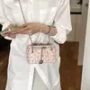 Yuezhi 2026 Verano Nueva Moda Bolso de Cadena con Patrón de Diamantes para Mujer, Nuevo Bolso Cuadrado Pequeño en Forma de Caja, Bolso Cruzado de Alto Valor
