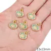 Método Antigo Cabacinho para Pingente de Óleo Gotejante Paz e Alegria Riqueza e Sorte Pingente de Transferência Chaveiro de Liga Metálica com Pingente Gotejante Ornamentos DIY