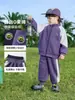 Conjunto Deportivo de Bloques de Color para Niños Estilo Primavera y Otoño Chaqueta y Pantalones 2026 Nuevo Conjunto de Otoño para Niños Conjunto de Dos Piezas
