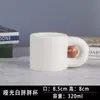 Taza Gordita Taza de Cerámica Nicho Simple Asa Grande de Oreja Taza de Agua de Cerámica Hecha a Medida LOGOTIPO Regalo de Hotel