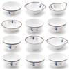 10 piezas de vajilla tipo porcelana plástico tazón pequeño para sopa tazón para arroz tazón para hot pot tazón sazonado restaurante hotel comercial melamina tazón pequeño