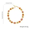 Set de Aretes, Collar y Pulsera de Flor de Diamante y Corazón Estilo Palacio Retro Cadena para Clavícula Collar de Lujo Ligero de Alta Gama para Mujeres
