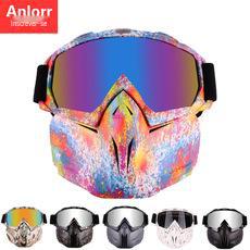 Novo estilo máscara óculos de motocicleta óculos harley óculos de motocicleta off-road capacete máscara suporte