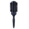 Suministro directo de fabricantes peine de tubo de aluminio negro para damas peine estilo pera con hebilla caliente para secado con soplado peine de cerdas para el hogar peine de rodillo