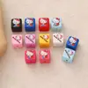 Popular Colorido Acrílico Desenho Animado Quadrados DIY Chaveiro Colar Corrente de Celular Pingente Pequenos Acessórios Feitos à Mão com Contas