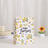 Bolsa de Compras Estampada con Limones Transfronteriza Bolsa de Regalo de Frutas Bolsa de Embalaje para Compras Bolsa de Papel Kraft Verano Fiesta Limitado