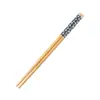 Palillos de bambú natural para uso doméstico, resistentes al moho, antideslizantes, con pequeños patrones florales, ecológicos, resistentes a altas temperaturas, palillos de madera sin pintura ni cera para restaurantes