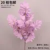 Salón de Bodas Floral Morado Flores de Seda para Boda Hortensias Rosas Hojas de Bambú Hojas de Hierro Hojas de Arce Flores Artificiales