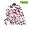 Gatinho do inferno Olá gatinho Moletom Impressão 3D Primavera e Outono Comércio Exterior Europeu e Americano Impressão Completa Kt Gato Cartoon Decote Redondo Sweatshirt