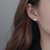 Pendientes de Mariposa de Plata de Ley S925 para Mujer, Estilo de Nicho de Gama Alta, Pendientes Frescos y Elegantes, Pendientes de Piedra Lunar, Sensación de Lujo Ligero y Gama Alta