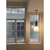 Janelas pequenas feitas sob medida para casas de autoconstrução, de correr internas, de abrir francesas retrô, decoração de janela falsa minimalista, creme