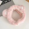 Diadema para Lavado Facial de Venta Caliente, Paquete de Cabello para Mujeres, Diadema de Felpa Linda de Invierno con Lazo, Diadema de Confinamiento, Transfronterizo Europeo y Americano