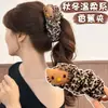 Pinza de Plátano con Estampado de Leopardo de Dibujos Animados Linda Gato Kt Estilo Nuevo 2025 para Crear un Peinado Voluminoso, Accesorio para el Cabello para Niñas