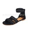 2021 Nuevo Verano Amazon wish Estilo Hada Puntera Descubierta Zapatos Romanos Zapatos de Playa Marítima Sandalias de Mujer