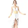 S-XXL Disfraz Medieval Diosa Griega Antigua Disfraz de Halloween Cleopatra Athena Vestido Cos