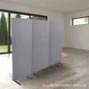 Mampara de fibra de poliéster con logotipo de comercio exterior, panel de mampara para oficina, mampara móvil con absorción de sonido a color
