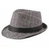 Otoño e Invierno Nuevo Estilo Coreano Sombreros de Lana Jazz para Hombre Sombreros de Cuadros Británicos al por Mayor Sombreros Casuales para Mujer