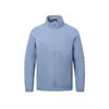 Jaqueta de negócios nova de outono, cor sólida, gola alta, uniforme para trabalho em equipe masculino, com logo impresso e bordado