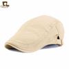 Britânico Vintage Algodão Pato Língua Boina Luz Placa Frente Chapéu Moda Casual Chapéu JDBLM-66A