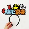 2026 Ano do Cavalo Nova Faixa de Cabeça de Feltro DIY Padrão de Texto Faixa de Cabeça Atmosfera Festiva Suporte Acessório de Cabelo Faixa de Cabeça de Feltro